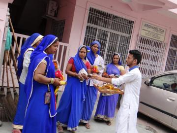 "Safai Karmcharis" honored on 15th Aug 2018 by ITRC